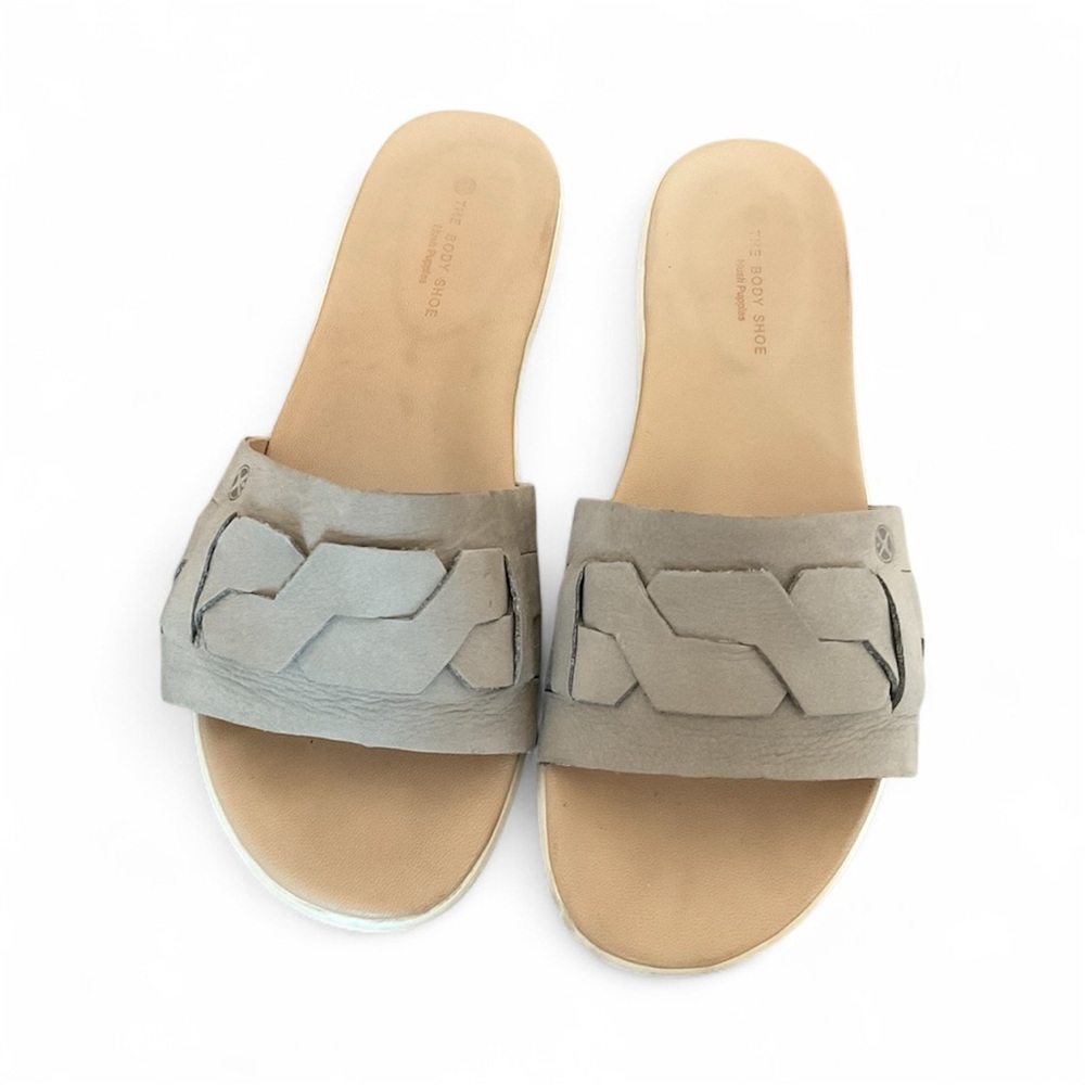 Hush Puppies Gray Slide Sandals